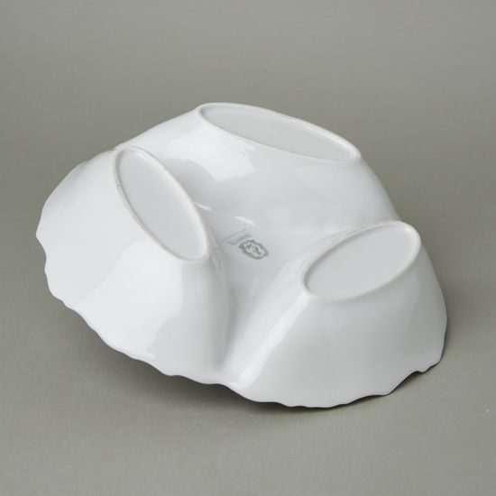 Cabaret bowl 23 cm with handle, Thun 1794 Carlsbad Porcelain, BERNADOTTE Meissen Rose