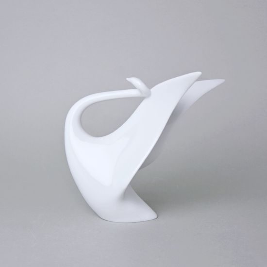 Labuť 18 x 13,5 x 17,3 cm, bílé, Porcelánové figurky Duchcov