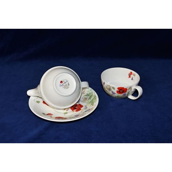 English Meadow: Tea for one set, 3 pcs., Roy Kirkham, Fine Bone China