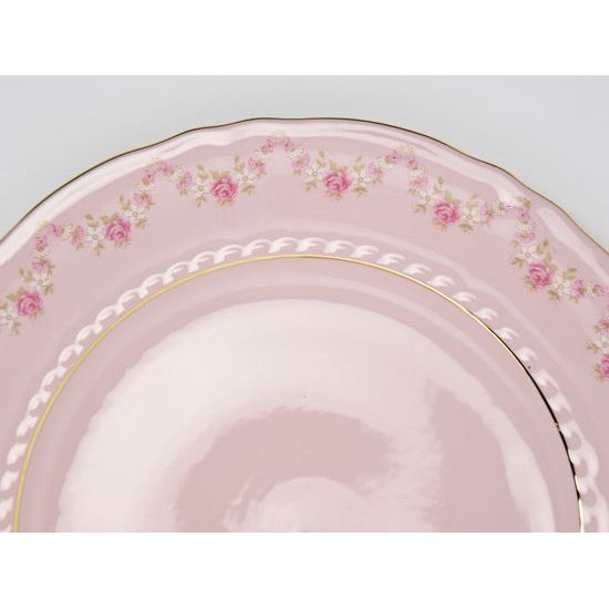 Plate set for 6 persons Sonata decor 158, Leander, Rose Porcelain