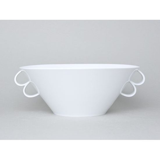 Bohemia White, Bowl deep large 24 cm (1,7 l), Pelcl design, Cesky porcelan a.s.