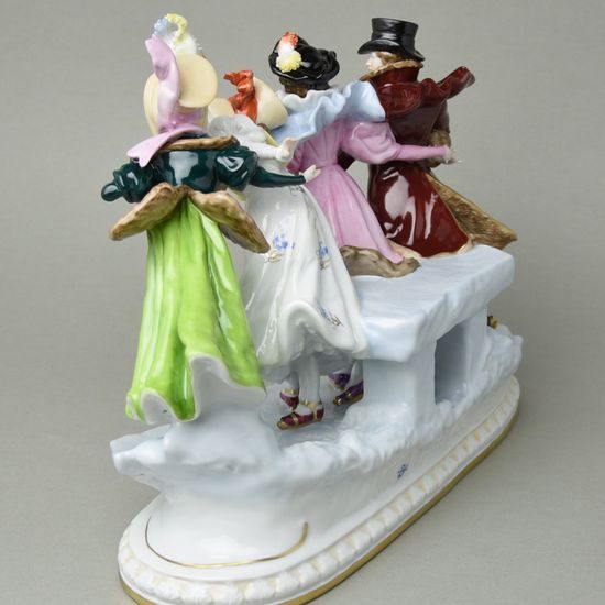 Ice-sport 32 x 13 x 25 cm, Felix Zeh, Porzellanmanufaktur Scheibe-Alsbach