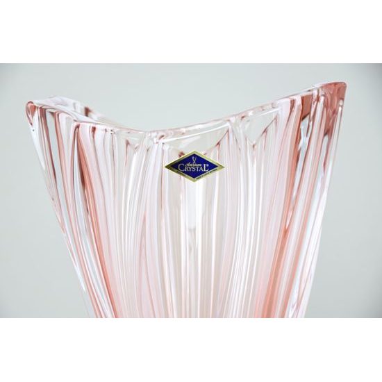 Crystal Vase Plantica, Pink 32 cm, Aurum Crystal