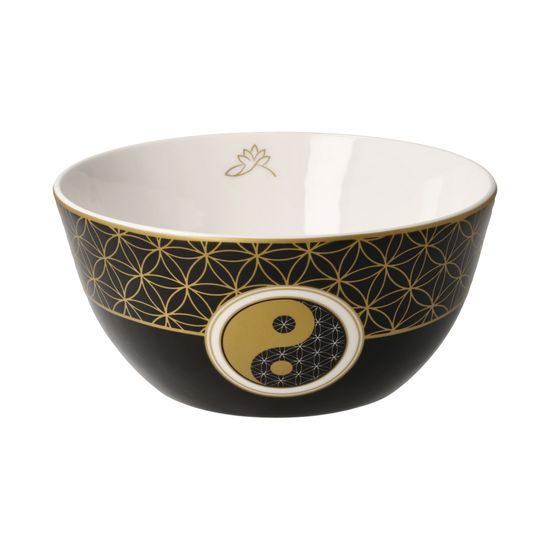 Bowl Jin Jang black 15 / 15 / 7cm, Fine Bone China, Goebel