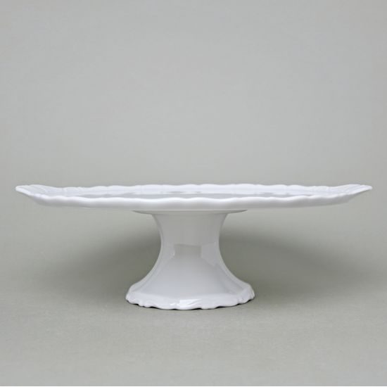 Verona white: Cake plate 30 cm with handles on stand, G. Benedikt 1882