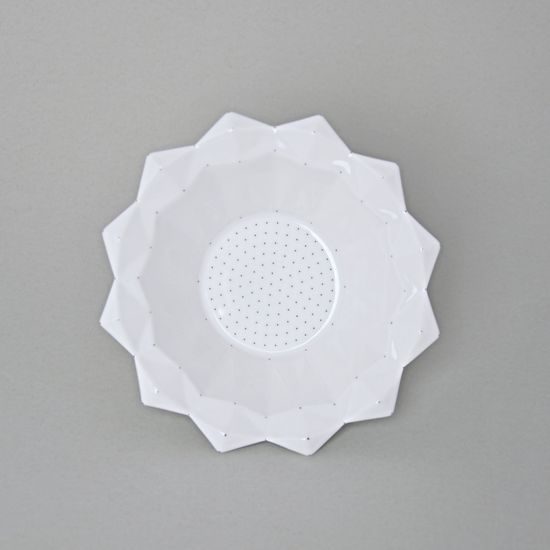 Bowl 16 cm Diamond white, Sunflower, Goldfinger porcelain