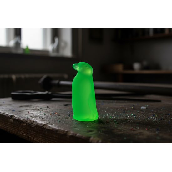 Tučňák (uranové sklo), Sklárna Janov