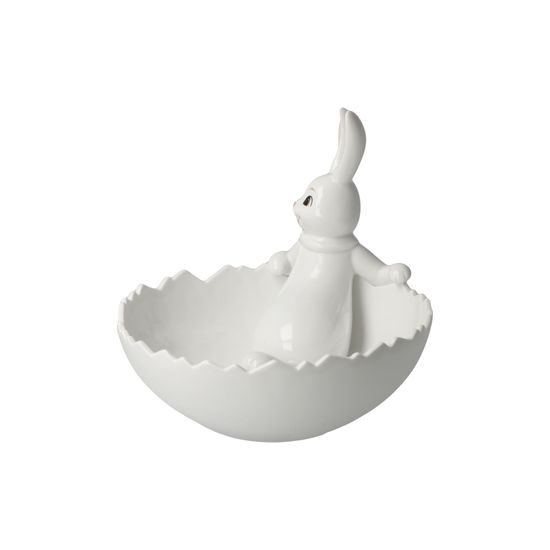 Bowl with an Easter Rabbit inside - Bowl for Sweets, 20 x 16 x 16 cm, Goebel
