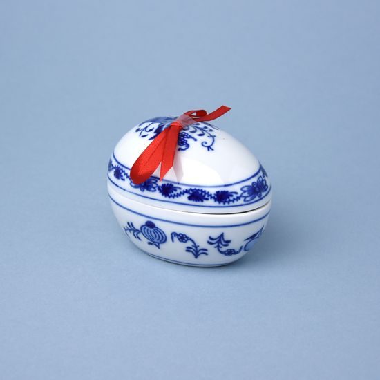 Box Eastern Egg 9,5 x 6,7 cm, Original Blue Onion Pattern