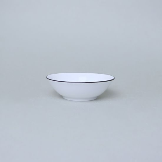 Bowl 13 cm, Jana (Angelika) black line, Thun 1794, karlovarský porcelán