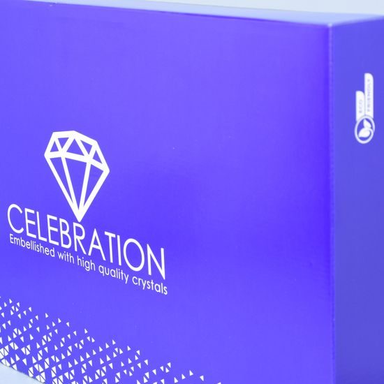 Set Vital - Blue Onion 4+1, 4 pcs. of wine glass 360 ml + carafe 1 l, with high-quality crystals