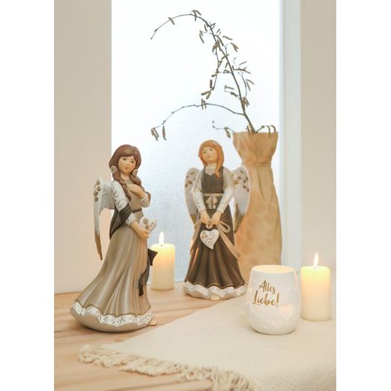 Angel Heart Connection 13 / 11 / 29 cm, Biscuit china, Goebel