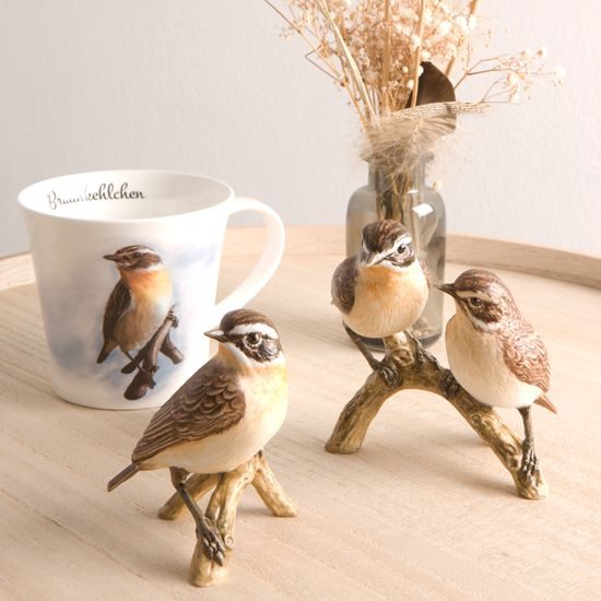 Pair of Whinchats 11 / 8 / 11 cm, porcelain, Goebel