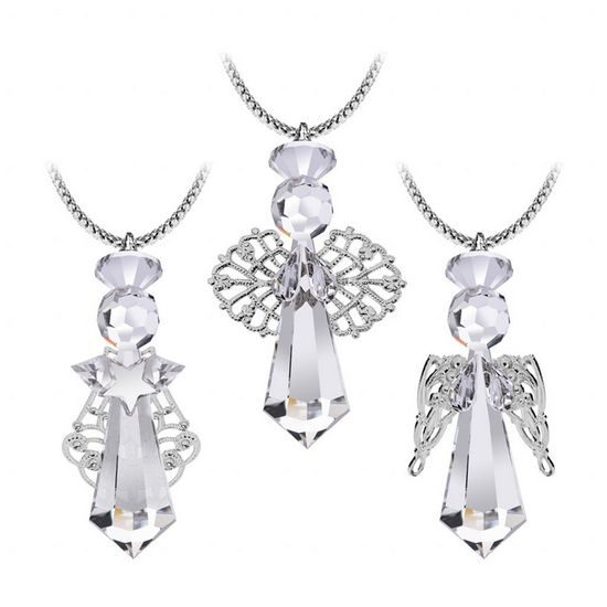 Set of three Angels, Crystal Gifts and Decoration PRECIOSA