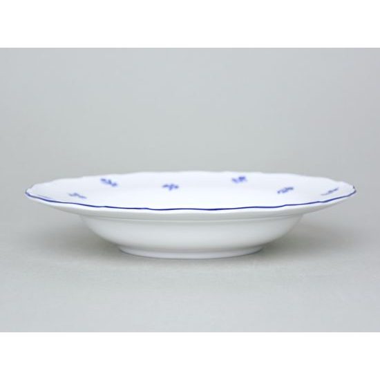 Plate deep 23 cm, Ophelie blue Hazenka, Nová Role Thun