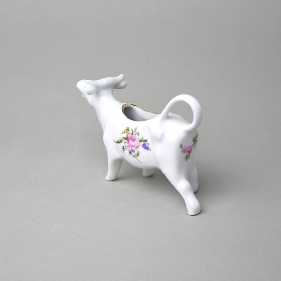 Creamer - cow 70 ml, Sonáta, meissen rose decor, Leander Loučky