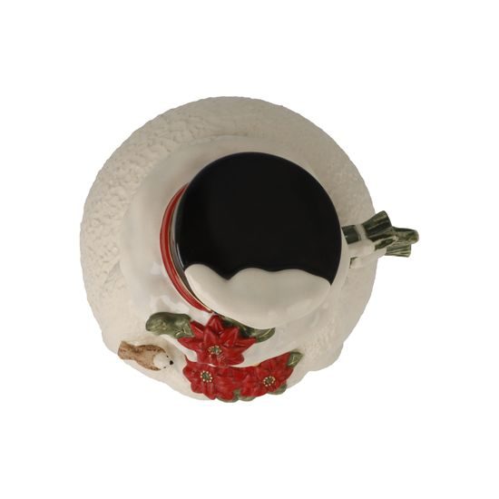 Snowman figurine In the Winter Garden 13.5 / 13.5 / 22cm, stoneware, Goebel