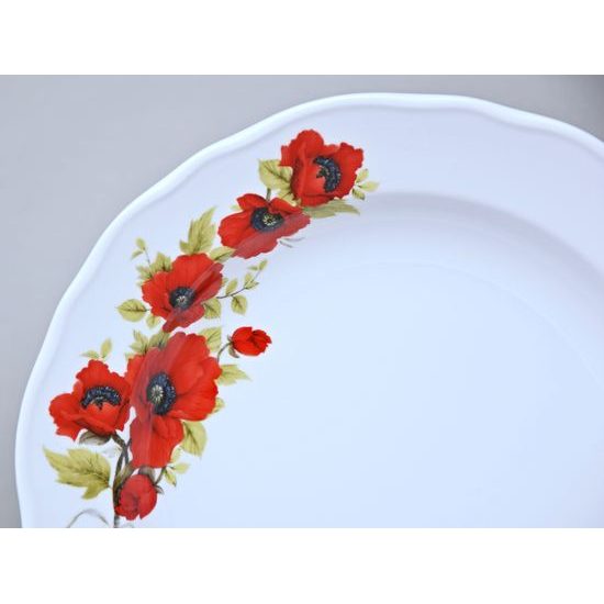 Plate Deep 24 cm, Poppy, Český porcelán a.s.