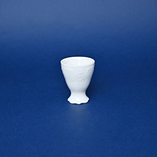 Egg cup, Thun 1794 Carlsbad porcelain, BERNADOTTE white