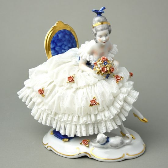 Bouquet 19 x 13 x 20 cm, Kurt Steiner, Porcelain Figures Unterweissbacher