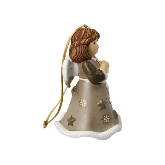 Vánoční zvonek Andílek výroční 2024, 6 / 6 / 9,5 cm, porcelán, Goebel
