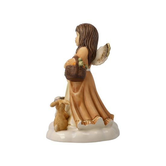 Angel with bunnies 11,5 / 10 / 15,5 cm, stoneware, Goebel