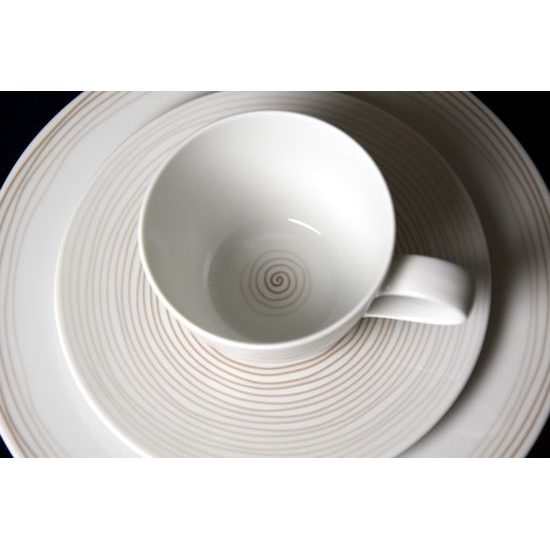 Cup 0,24 l coffee and saucer 16,5 cm, Life 25431, Seltmann Porcelain