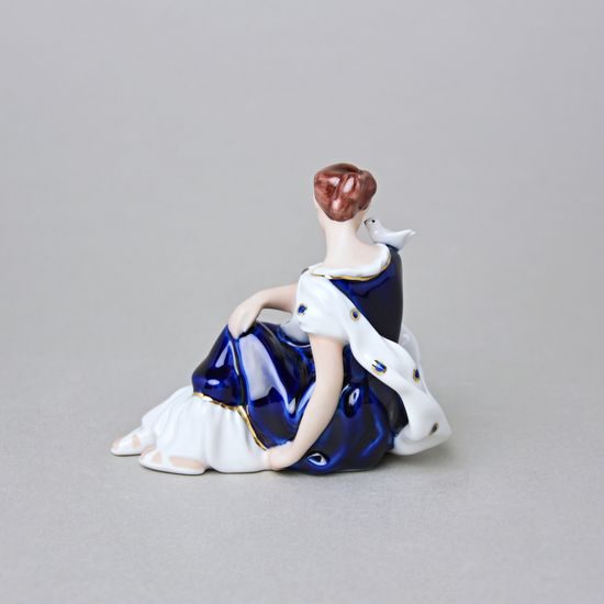 Lady with dove 8 x 11,5 x 10,5 cm, ISIS, Royal DUX BOHEMIA