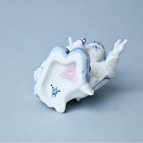 Boy with sheep 7,2 cm, Original Blue Onion Pattern