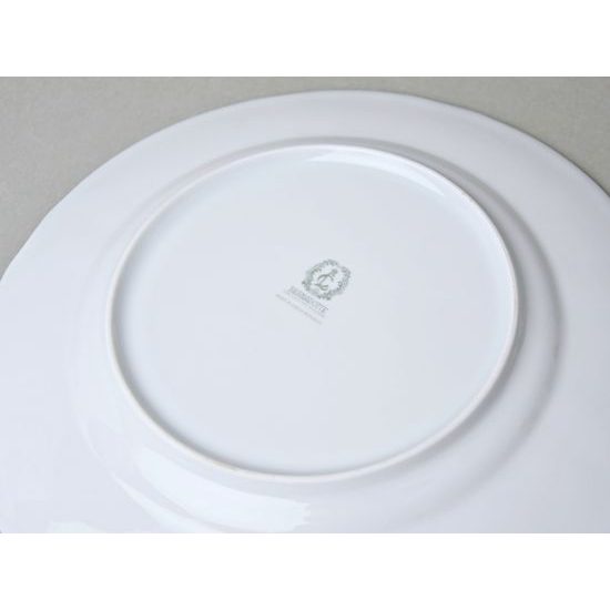 Talíř mělký 25 cm, Thun 1794, karlovarský porcelán, BERNADOTTE házenka