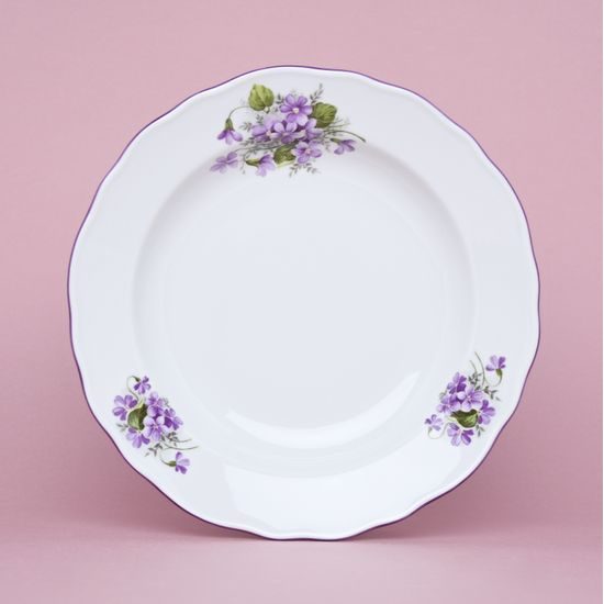 Plate deep 24 cm, Violet, Cesky porcelan a.s.