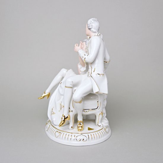 Sofa rococo 22 x 17,5 x 26 cm, Porcelain Figures Duchcov