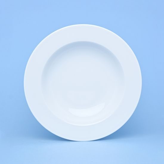 Plate deep 22 cm (320 ml), Jana white, Thun 1794 Carlsbad porcelain