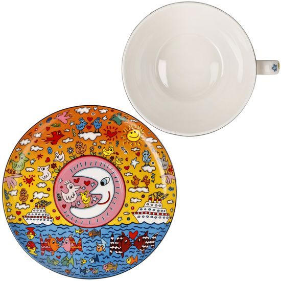 Milk coffee cup Romance of the Sea 500ml, fine bone china, J. Rizzi, Goebel