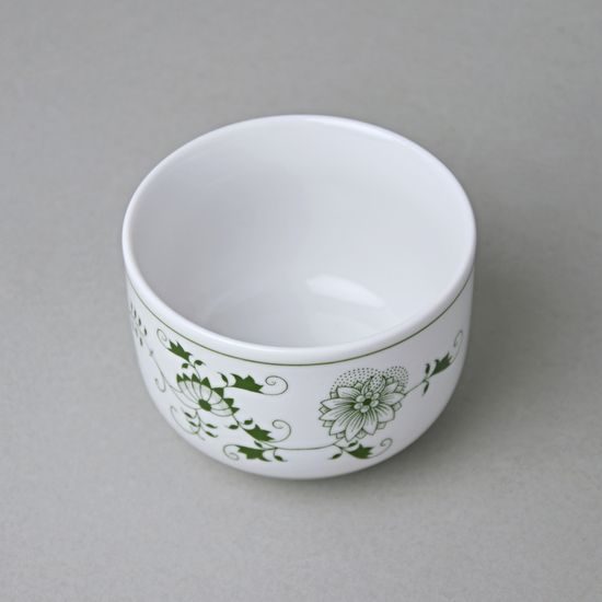 Cukřenka bez oušek s víčkem bez výřezu 0,20 l, zelený cibulák, Český porcelán a.s.