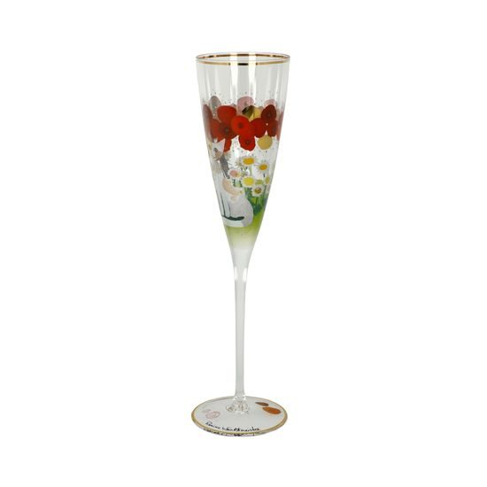 Champagne glass R. Wachtmeister - Lestate in giardino, 7,5 / 7,5 / 27,5 cm, Glass, Cats Goebel