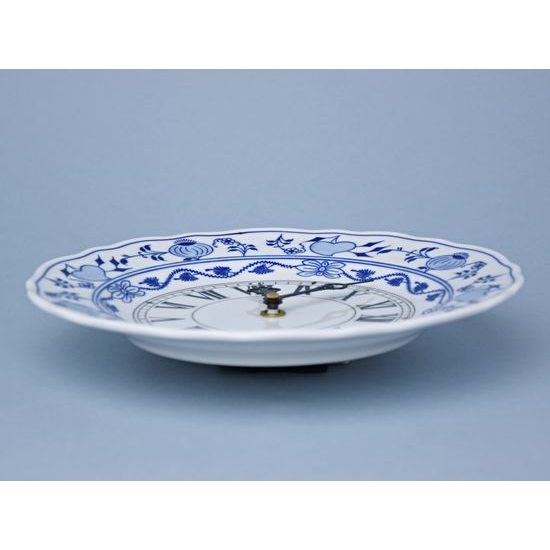 Clock wall 24 cm + Clockwork, Original Blue Onion Pattern