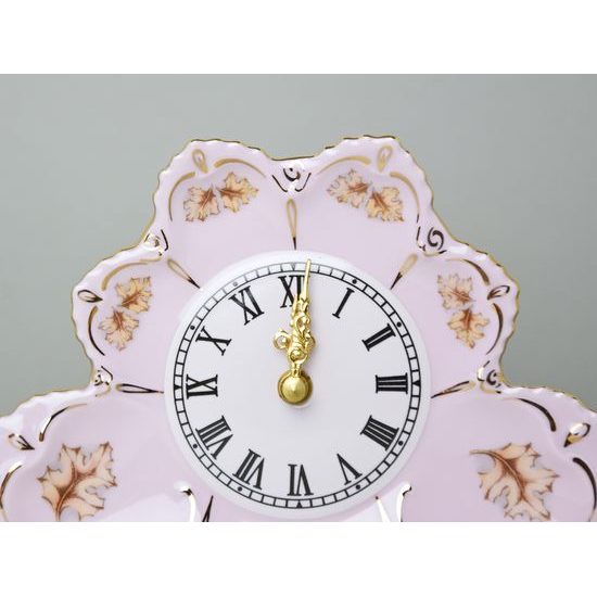 Clock fireplace 20 x 13 cm, Lenka 527, Rose China Chodov