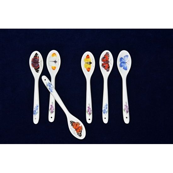 Buterfly garden: Spoon 13,3 cm, 1 pcs., Roy Kirkham fine bone china