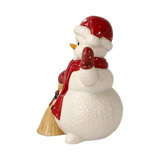 Snowman figurine Winter Cleaning 7 / 8.5 / 12cm, stoneware, Goebel