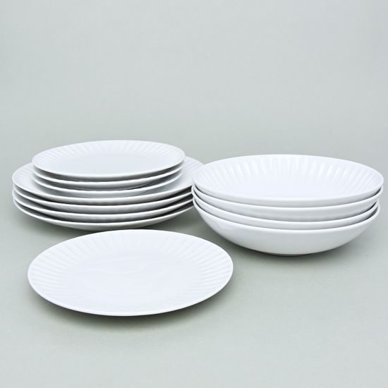 Plate set 12 pcs., Ribby, G. Benedikt 1882