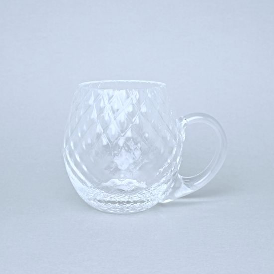 Beer mug- Káro (Clear), 500 ml, Floriánova huť