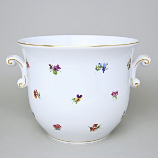 Flower pot with handles, diam. 22 cm, h.18 cm, Hazenka, Cesky porcelan a.s.