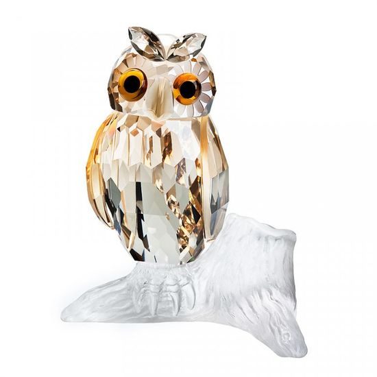 Large Owl 85 x 75 mm, Crystal Gifts and Decoration PRECIOSA