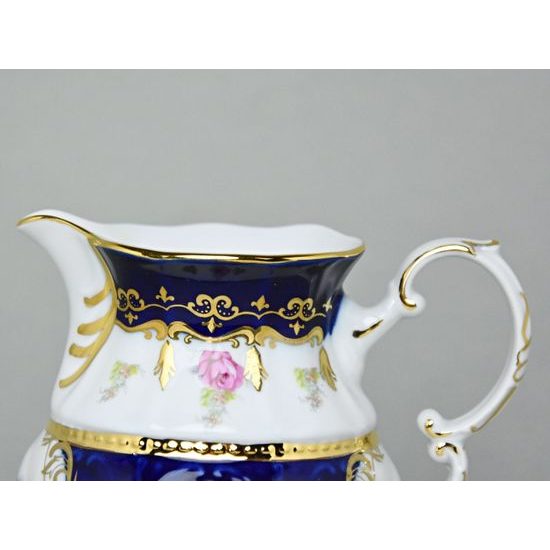 440: Cukřenka 300 ml, Sonáta, kobalt + růže, Leander Loučky (2)