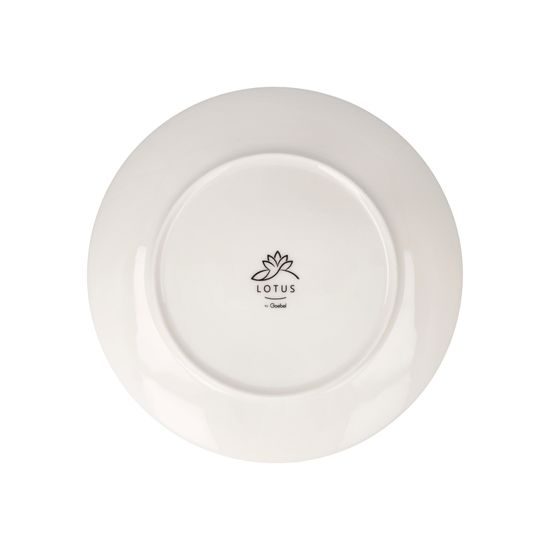 Plate Yin Yang black 23 / 23 / 2cm, Fine Bone China, Goebel