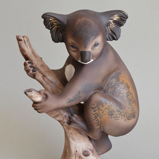 Koala, 20 x 17 x 28 cm, Pastel, Porcelain Figures Duchcov
