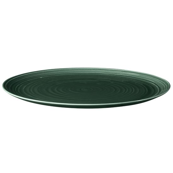 Terra MOSS GREEN: Plate club / bowl flat round 31 cm, Seltmann porcelain