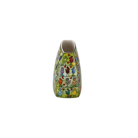 Vase Birds on a Love Wire 16 / 8 / 14 cm, porcelain, J. Rizzi, Goebel