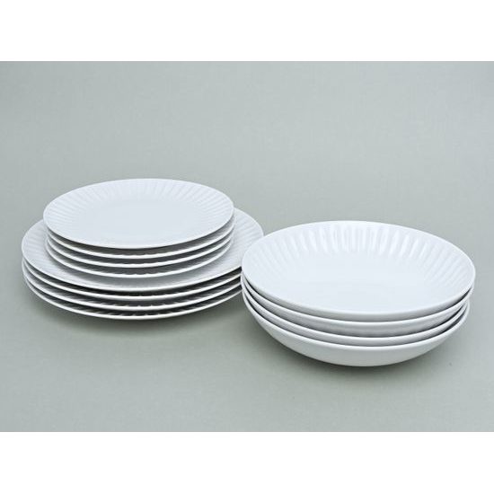 Plate set 12 pcs., Ribby, G. Benedikt 1882